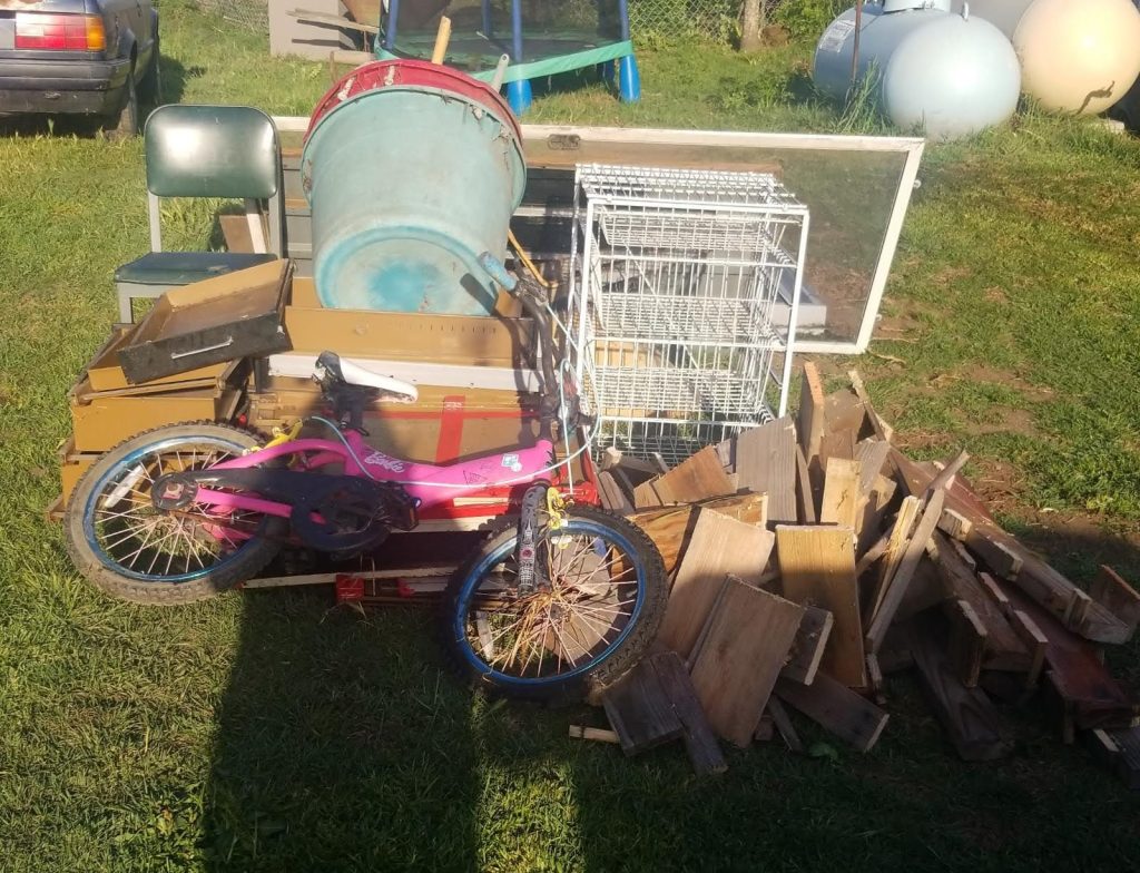 Hauling crew handling a clean-out